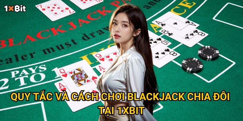 Quy tắc và cách chơi blackjack chia đôi tại 1xbit